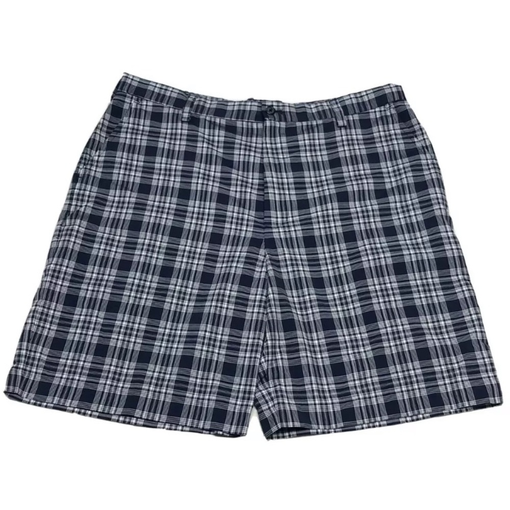 IZOD Golf Mens Size 36 Blue/White Plaid shorts